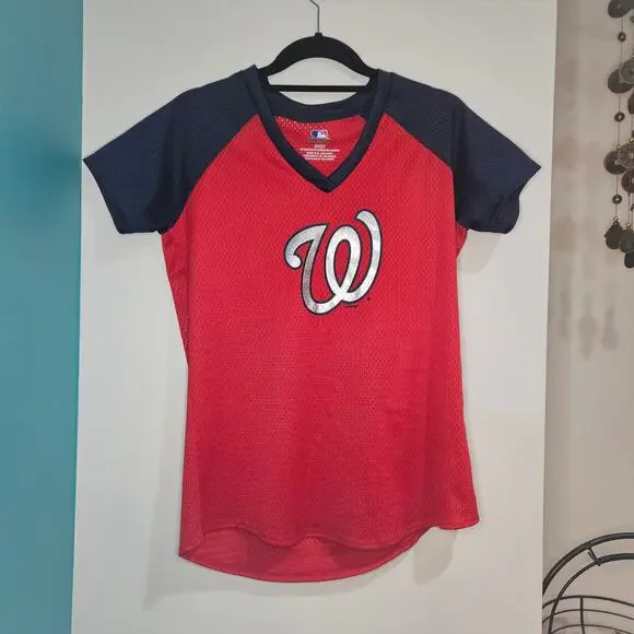 Washington Nationals Women’s Shirt – Size S/P (Small) – MLB Genuine Merchandise - Picture 1 of 4
